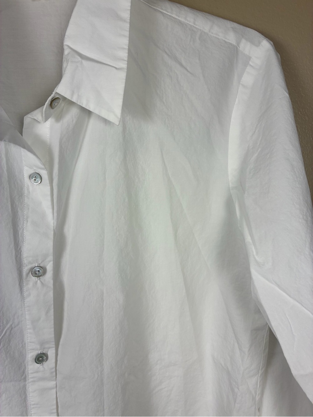 Eileen Fisher Organic Cotton Classic Collar Button Down Shirt - Picture 5 of 11